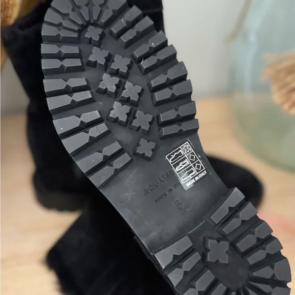 Aquatalia Black Fur-Lined Winter Boots - Picture 4 of 4